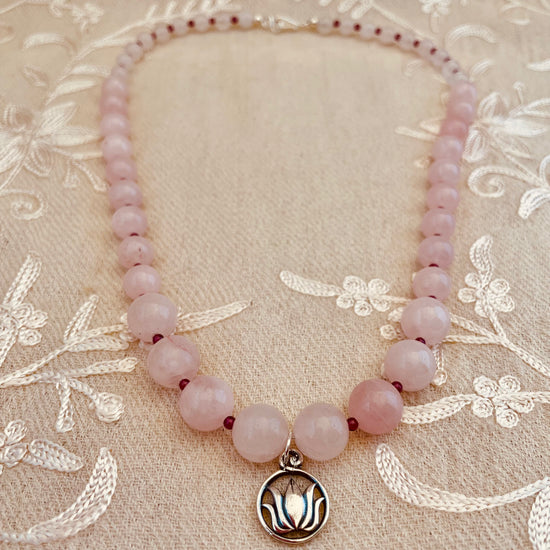 Image Title Padma Rose Quartz Necklace
